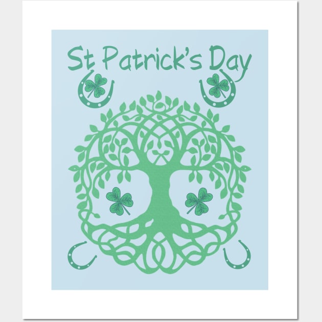 St Patrick’s Day tree of life 2023 Wall Art by PekeBlinders 